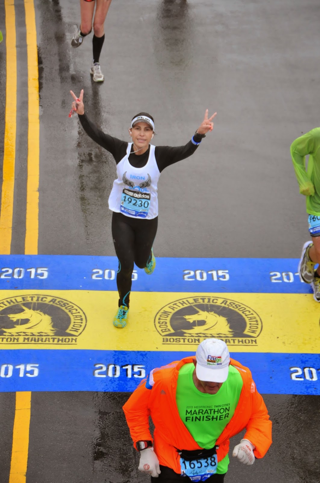Superando la fibromialgia en La maratón de Boston 2015.