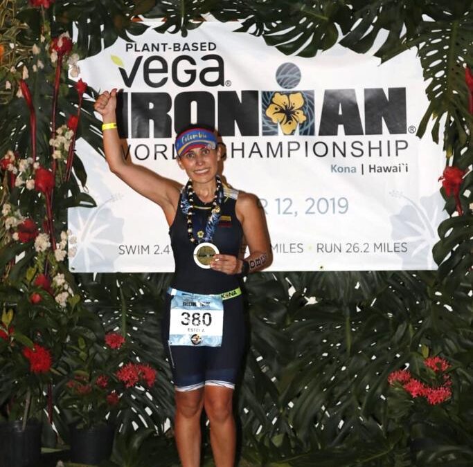 El mundial de triathlon en Kona Hawaii 2019.